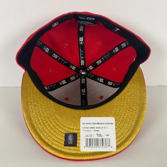 NEW Toronto Raptors New Era 59Fifty NBA Team Shield Fitted Hat Cap Mens Size 7 - Picture 7 of 11